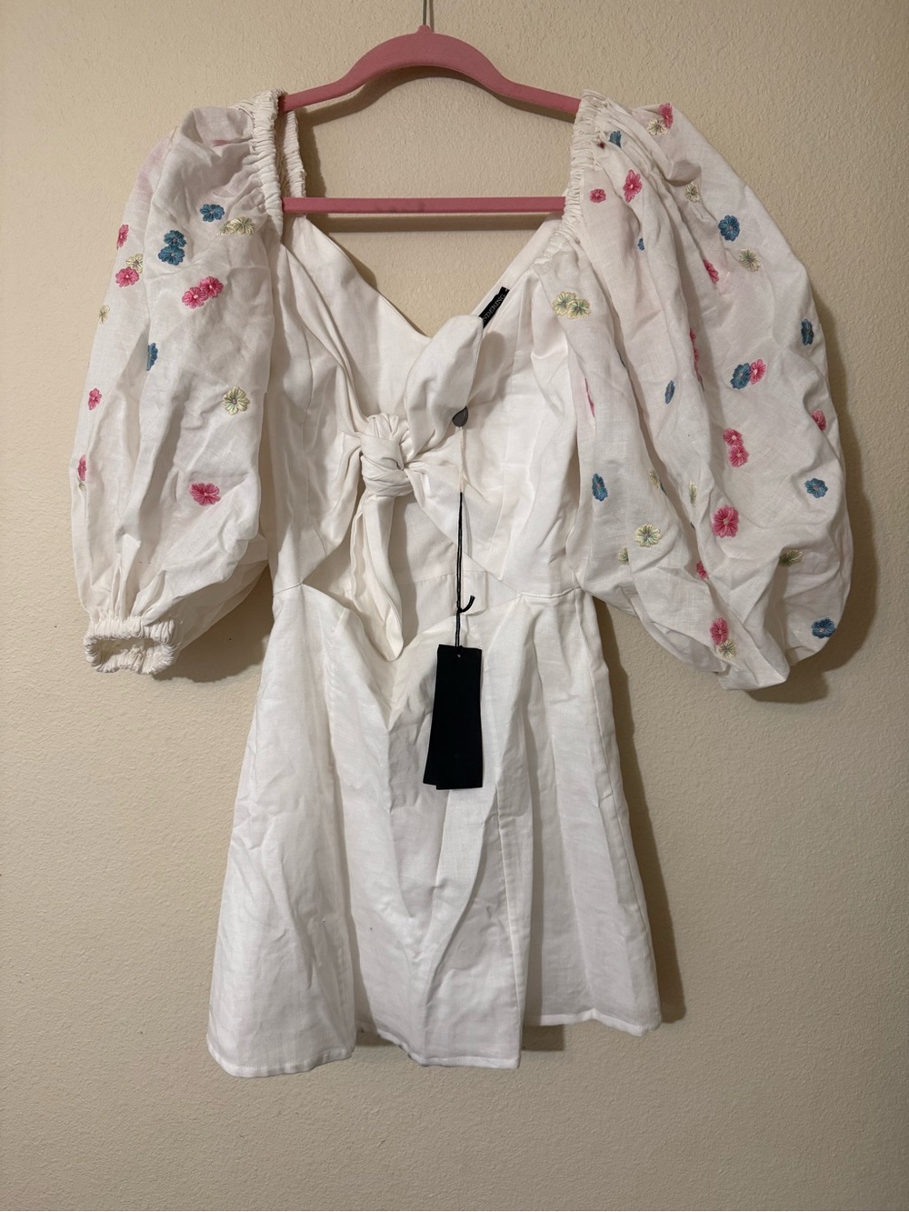 Wandering Puff sleeves mini dress